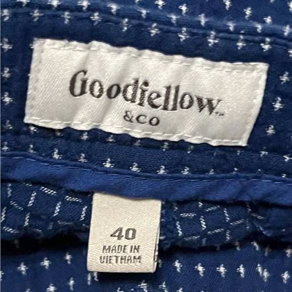 Goodfellow & Co Blue Flat Front Shorts Summer Essential Linden Short Size 40 - Picture 9 of 10